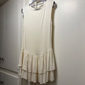 Wilfred / Aritzia drop waist tank dress with tiered skirt - size medium
